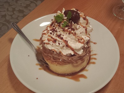 博多弁天堂デザートのパンケーキ