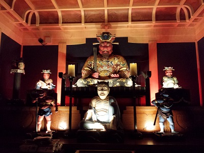 博多ライトアップウォークの海元寺の閻魔大王