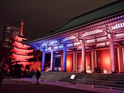 博多ライトアップウォークの東長寺