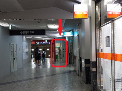 地下鉄福岡空港駅のゆうちょ銀行atm1