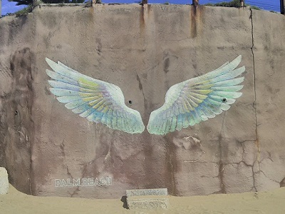 糸島の天使の羽の壁画アートの場所と行き方