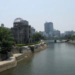 原爆ドームと平和記念公園の徒歩ルート