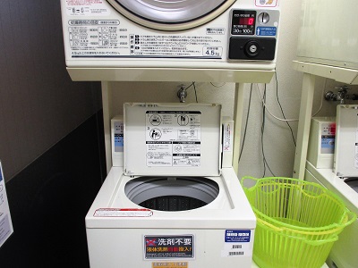 コートホテル京都四条の洗濯機と乾燥機